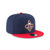 New Era NO Pelicans 9/50 2-Tone Snapback (70557050) Navy/Red - STNDRD ATHLETIC CO.