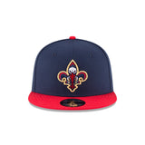 New Era NO Pelicans 9/50 2-Tone Snapback (70557050) Navy/Red - STNDRD ATHLETIC CO.