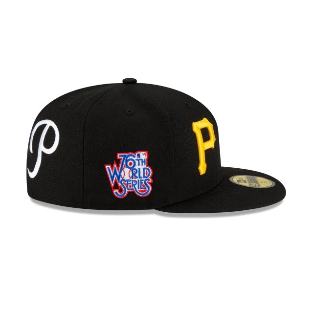 Black Pittsburgh Pirates Team Patch Pride New Era 59FIFTY Fitted 7 5/8