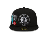 New Era QT4 Cluster Brooklyn Nets 59/50 Fitted Hat (60224620) - STNDRD ATHLETIC CO.