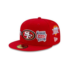 Men's New Era Black San Francisco 49ers Crown 5X Super Bowl Champions 59FIFTY Fitted Hat