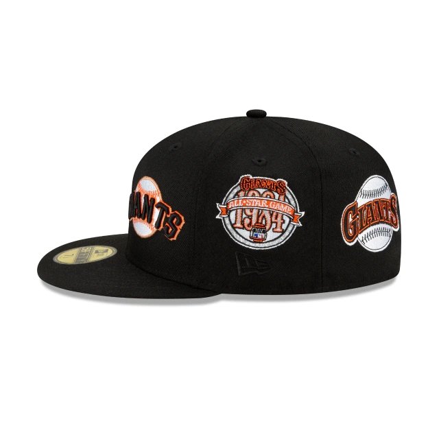 New Era 59FIFTY San Francisco Giants Patch Pride Fitted Hat Black 60138909 - 7 1/8