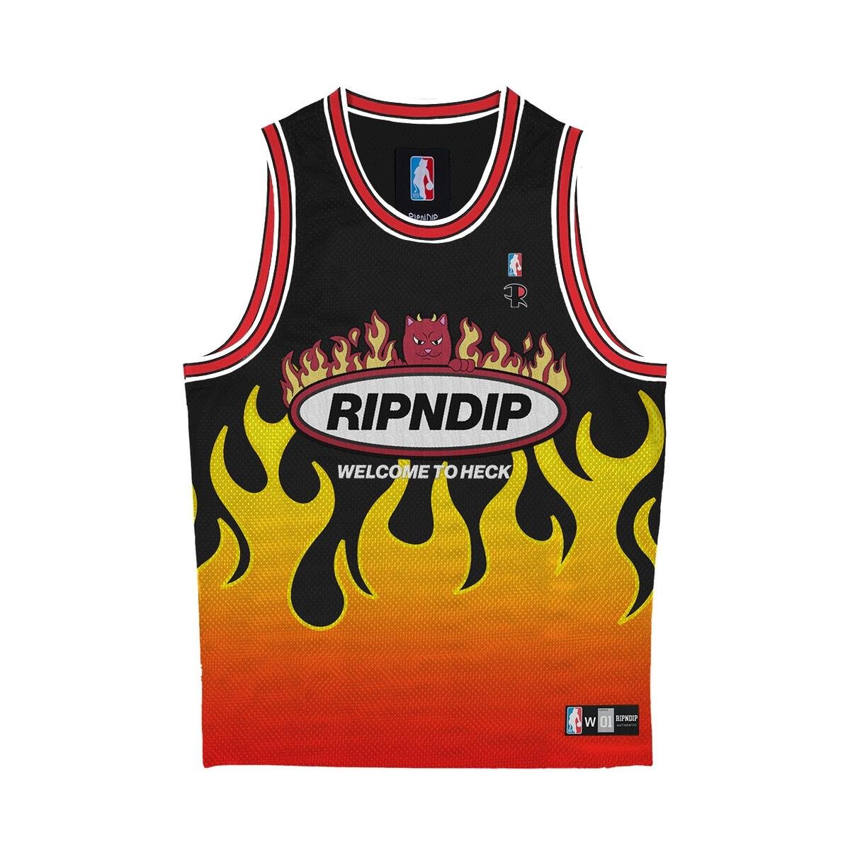 Ripndip Welcome to Heck Basketball Jersey (RND9011) - STNDRD ATHLETIC CO.